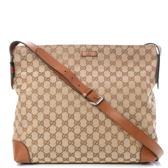 Gucci Handbags - GOOD CONDITION! Authenticated Gucci Sherry Web Abbey Messenger Shoulder Bag